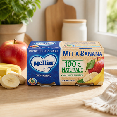Mellin Homogenized Fruit Apple/Banana 2 x 100 gr