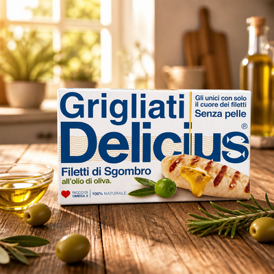 Delicius Mackerel Fillets in Olive Oil 125 gr