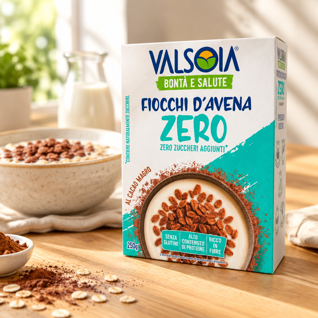 Valsoia Zero Fiocchi d'Avena al Cacao – 250 g