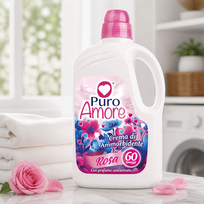 Adoucissant textile rose Puro Amore, 60 lavages