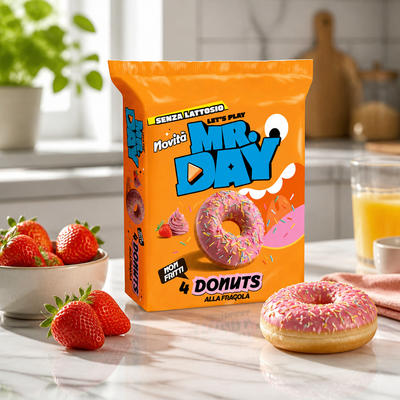 Mr Day Donuts Fragola 200 gr Senza Lattosio