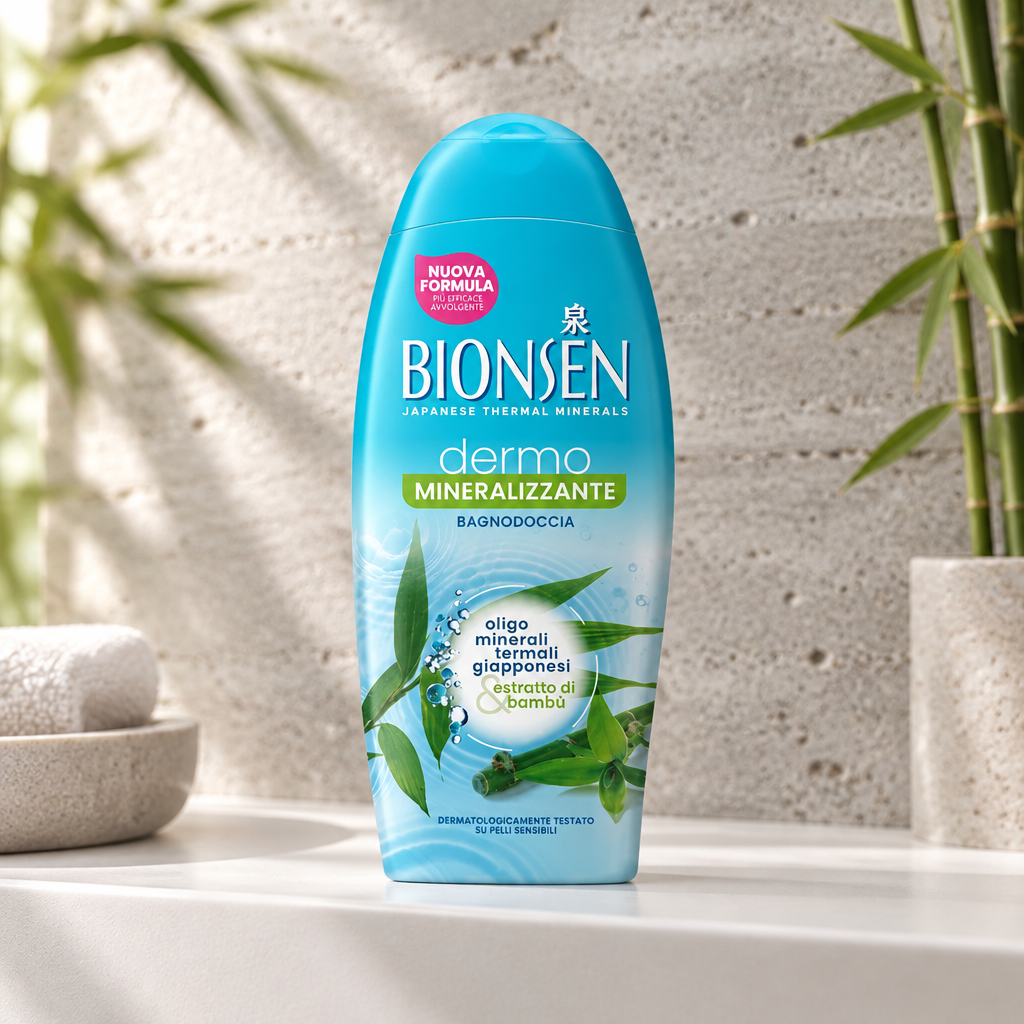 Bionsen Bagnoschiuma Mineralizzante con Minerali Attivi 650 ml