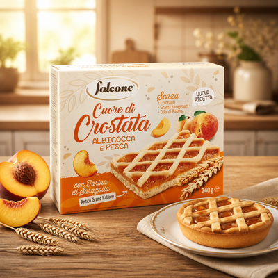 Falcone Crostatina Albicocca e Pesca 240gr