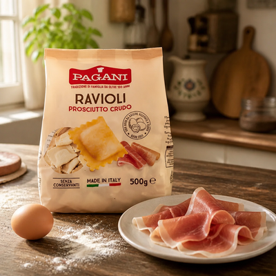 Pagani Ravioli with Ham 500g