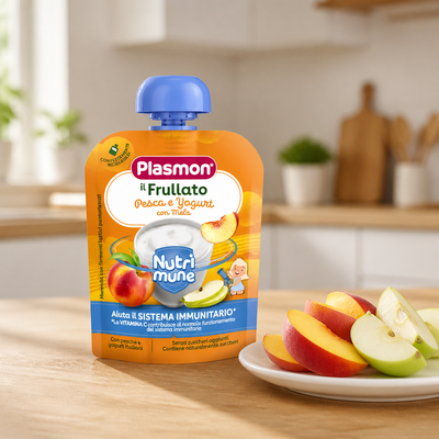 Plasmon Smoothie 6 x 85 g Pêche/Yaourt