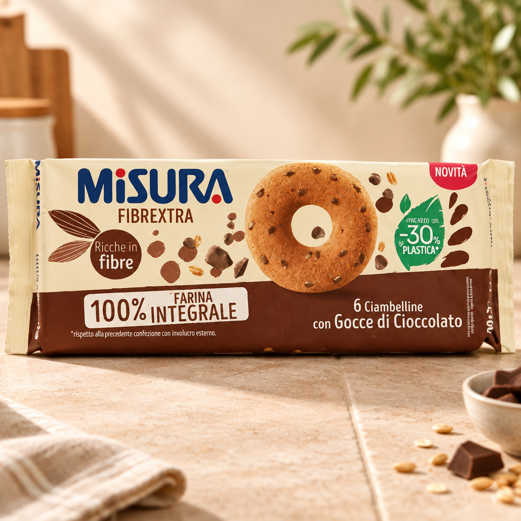 Misura Fibrextra Ciambelline con Gocce di Cioccolato – 230 g