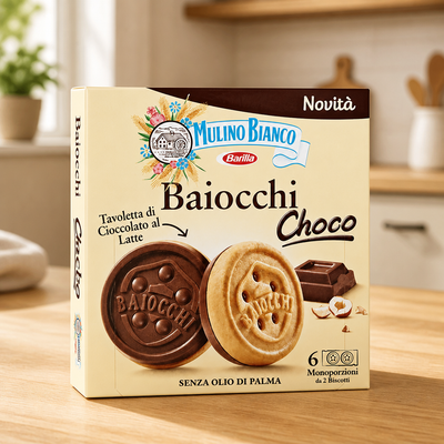 Mulino Bianco Baiocchi Snack Cioccolato 144 GR