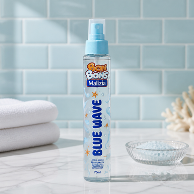 Acqua Corpo Glitter Profumata Spray Malizia Bon Bons Blue Wave 75 ml