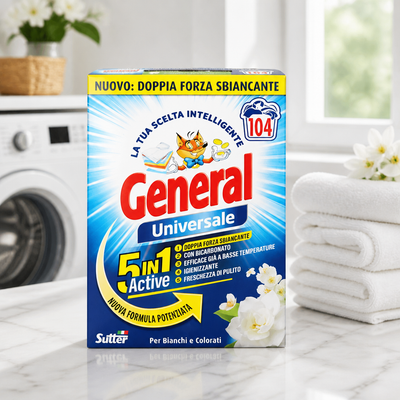 General Lessive Universelle 104 Lavages 4,68 kg