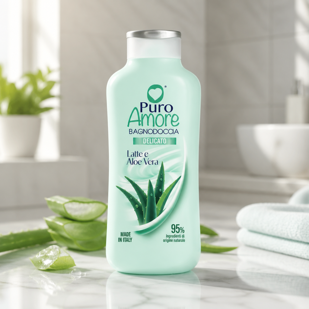 Puro Amore - Gel douche Lait et Aloe - 650 ml