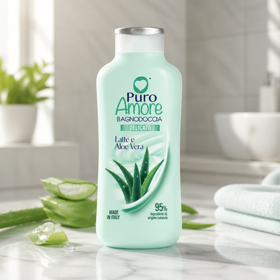 Pure Love - Milk and Aloe Shower Gel - 650 ml