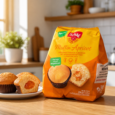 Schär Muffin à l'abricot Sans Gluten 8 x 30 g