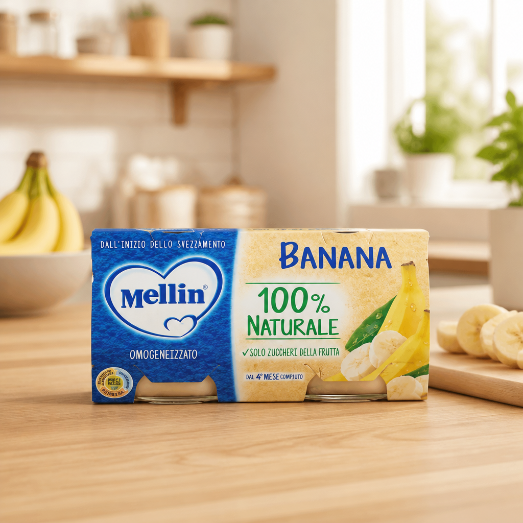 Mellin Omogeneizzato Frutta Banana 2 x 100 gr