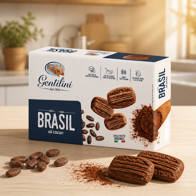 Gentilini Biscotti Brasil al cacao 250g
