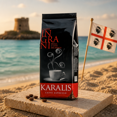 Caffè Grani Karalis Rossa 100% Arabica | La Tazza d'oro 1 kg