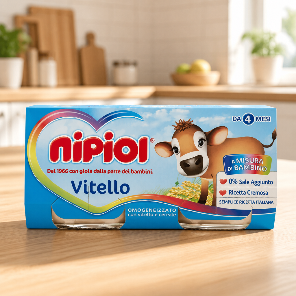 Nipiol Homogenized Veal Meat 2 x 80 gr