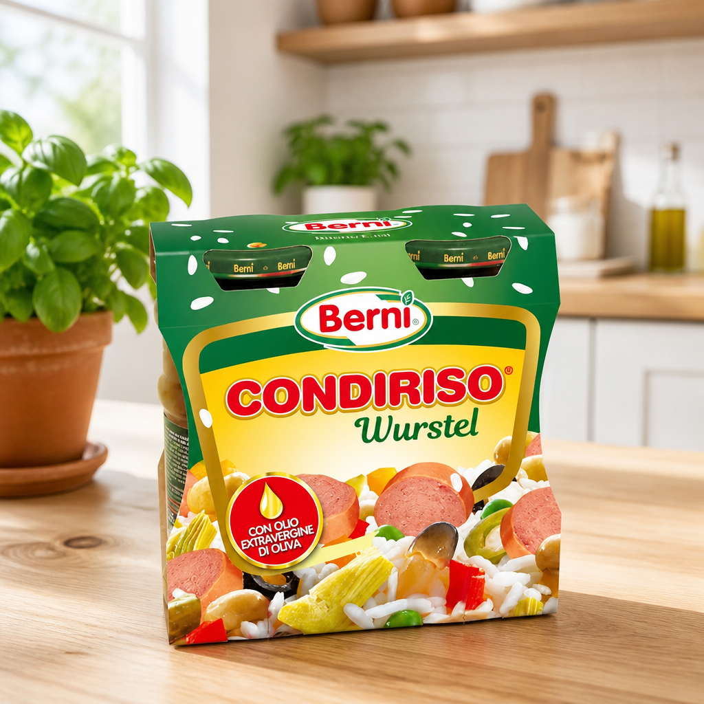 BERNI Assaisonnement pour salade de riz Saucisses de Strasbourg HVE 300 g x3