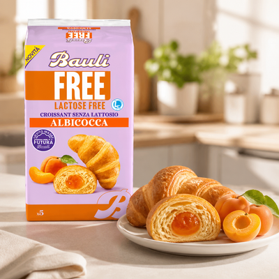 Bauli Free Croissant Senza Lattosio all’Albicocca – 5 pezzi