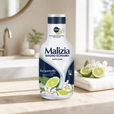Malizia Bagnoschiuma Bergamotto e Salvia 1000ml