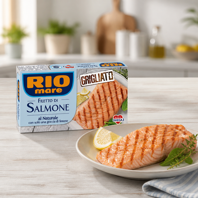Rio Mare Natural Salmon Fillet 125g