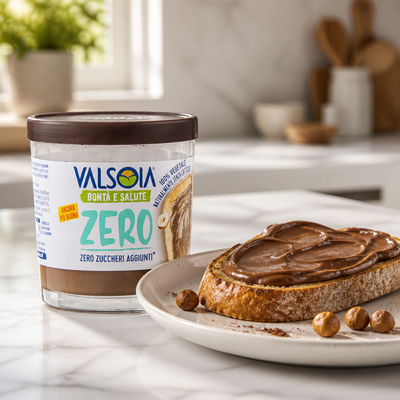 Valsoia Pâte à tartiner noisettes et cacao Zéro sucres ajoutés 200g