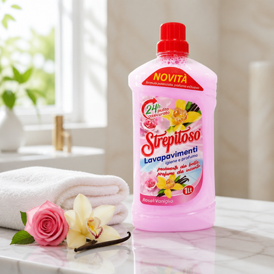 Fatigati Strepitoso Lavapavimenti 1L Rosa e Vaniglia