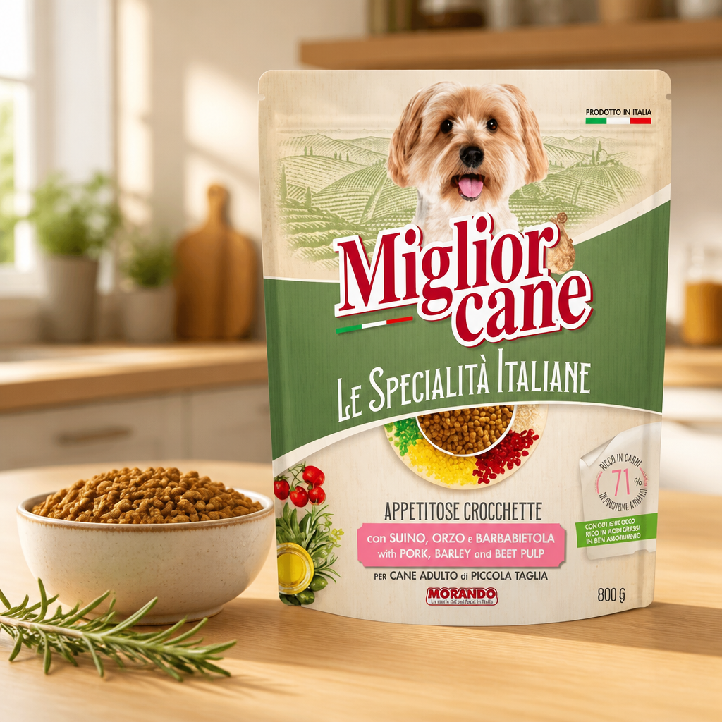 Migliorcane Spécialité Croquettes Porc Orge 800 gr