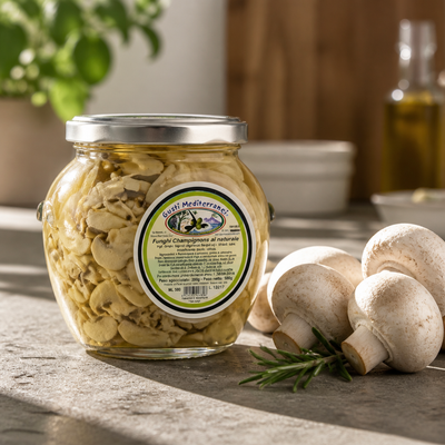 Gusti Mediterranei Natural Champignon Mushrooms 550g