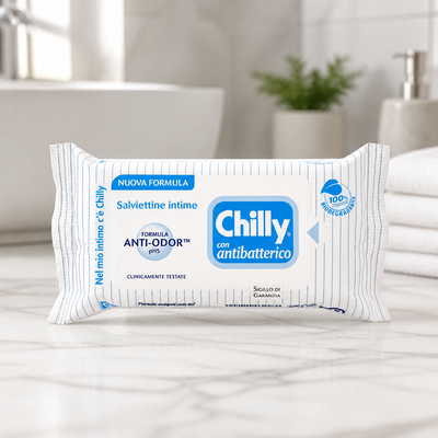 Chilly Lingettes intimes antibactériennes 12 pièces