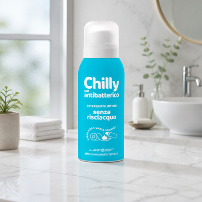 Gel douche intime antibactérien sans rinçage Chilly 100 ml