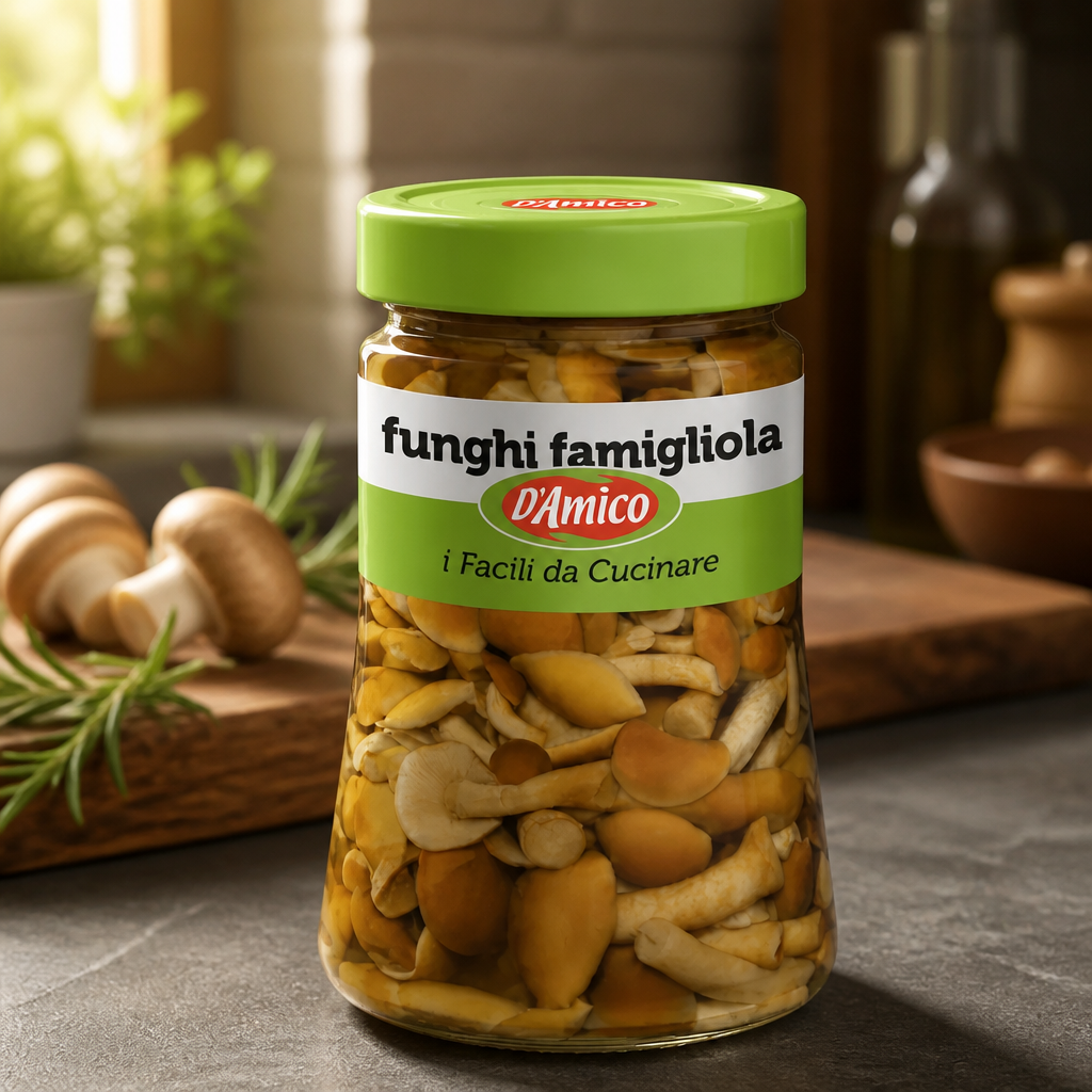 Champignons de la famille D'Amico en sauce naturelle 470 g