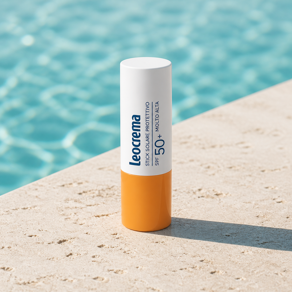 Leocrema Solaire Stick Visage Peaux Sensibles SPF 50+ 12 g