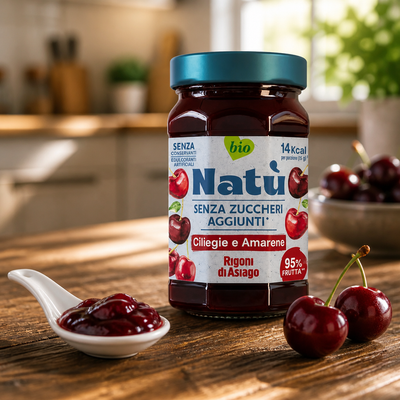 Cerises et cerises noires biologiques sans sucre ajouté 240 g