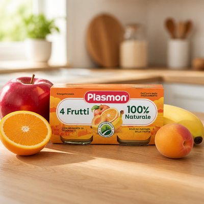 Plasmon Omogeneizzato Frutta 4 Frutti 2 x 80 gr