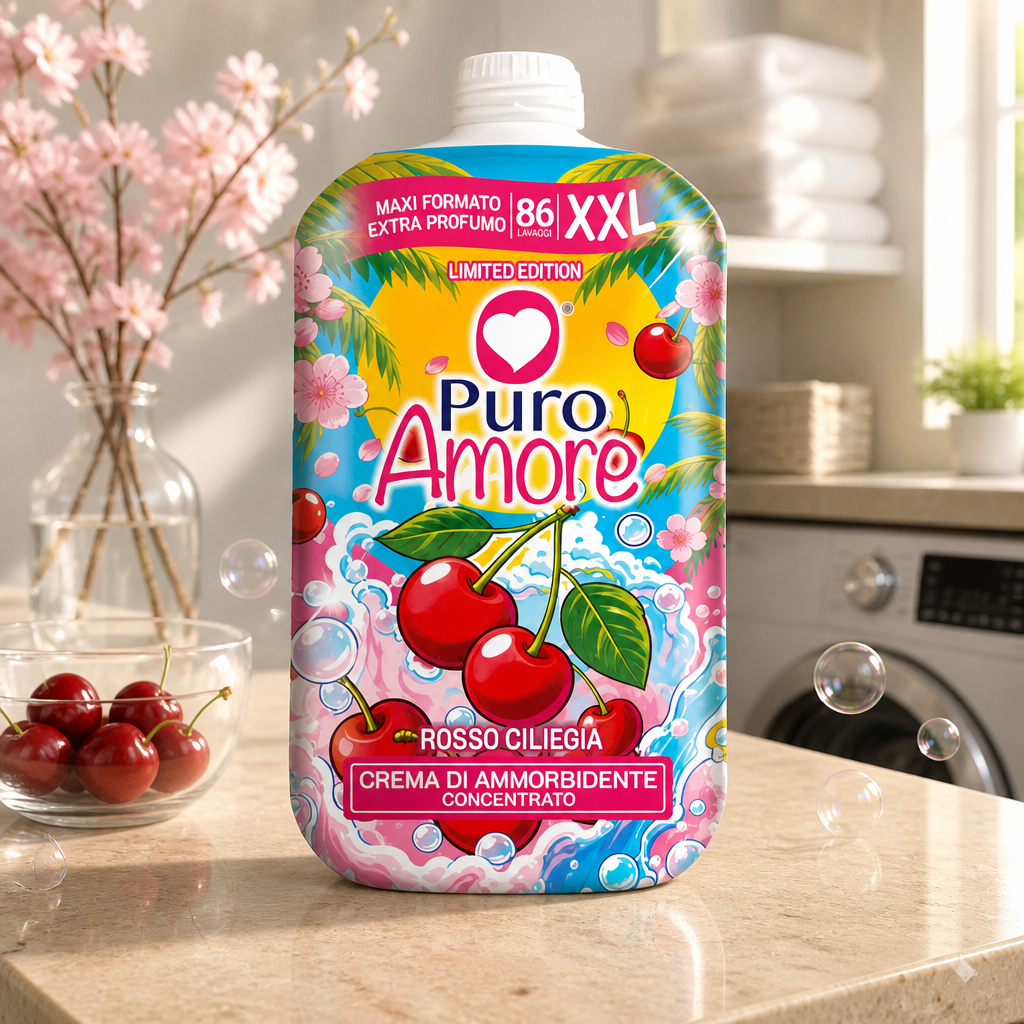 Puro Amore Ammorbidente Concentrato Ciliegia 86 Lavaggi