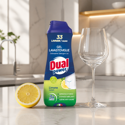 Dual Power Gel Lave-vaisselle Citron 660 ml