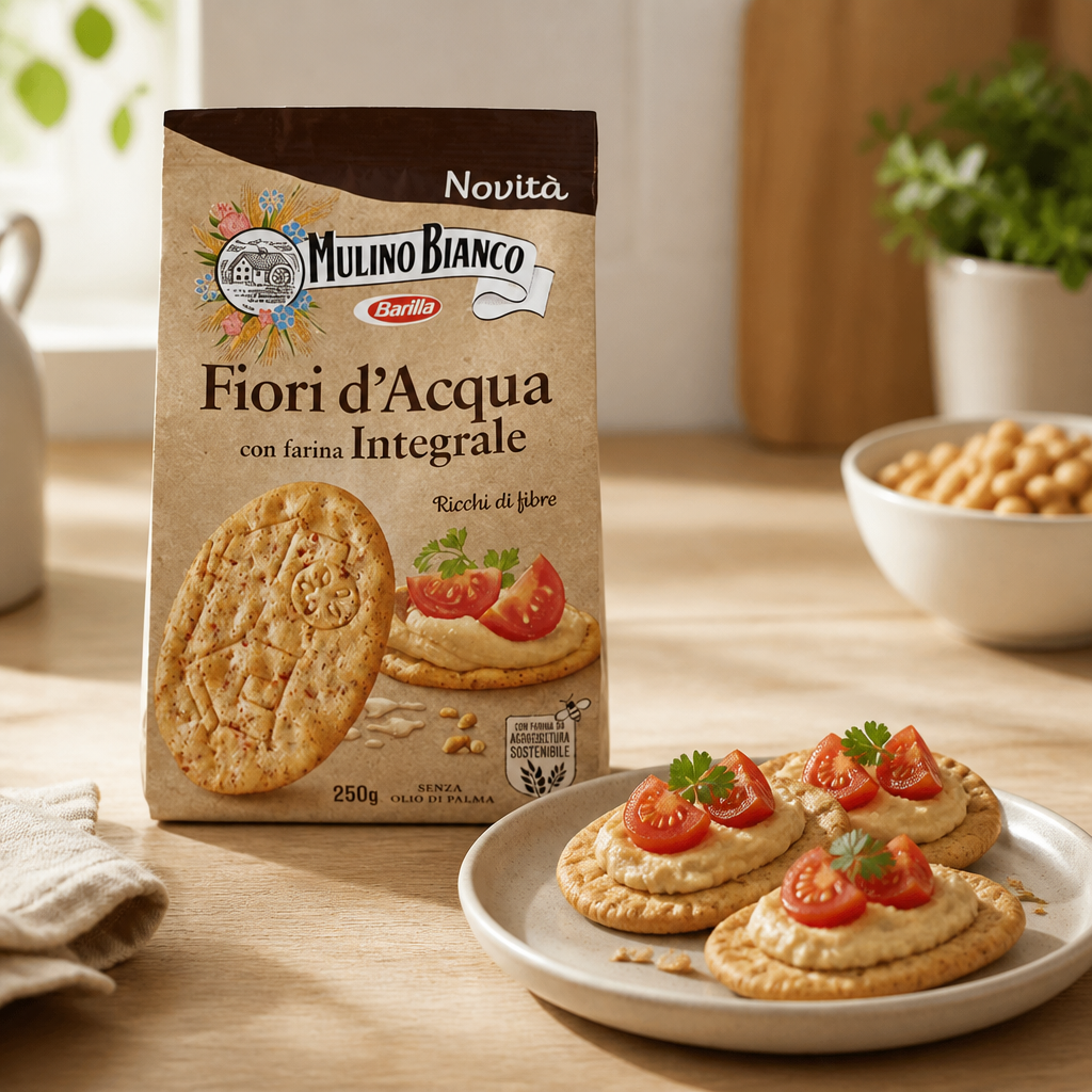 Mulino Bianco Crackers Fiori D'acqua Integrale 250 GR