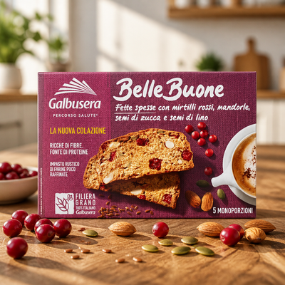 Galbusera Belle Buone Biscottes Myrtille 200g