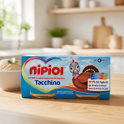 Nipiol Turkey Meat Homogenized Baby Food 2 x 80 gr