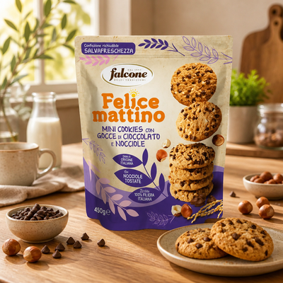 Falcone Mini Cookies  Nocciole Cioccolato 450gr