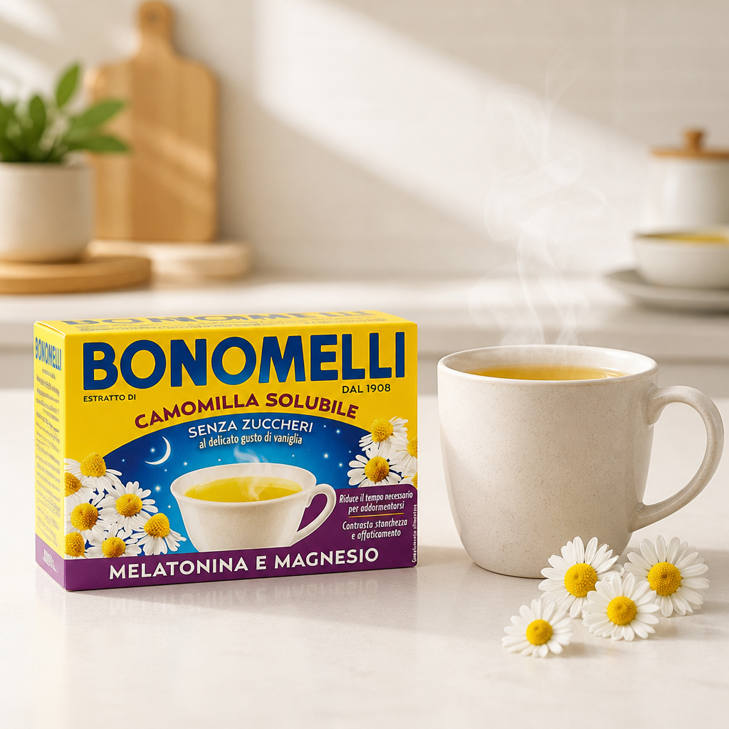 Bonomelli Soluble Chamomile with Melatonin and Magnesium 16 pcs