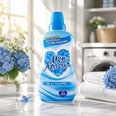Mon amour concentrated fabric softener BLUE 26 WASHES.
