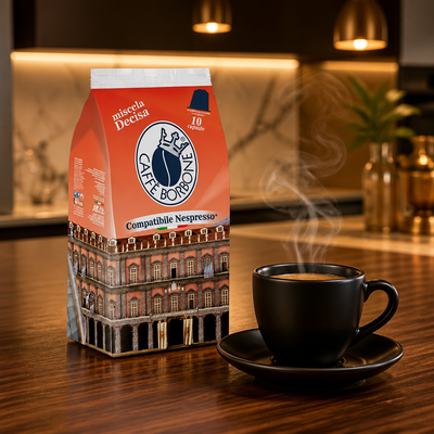 Caffè Borbone 10 Decisa Capsules Compatible with Nespresso