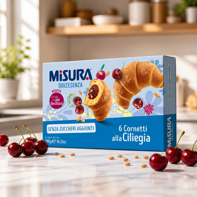 Misura Dolcesenza Cornetti alla Ciliegia 290 gr