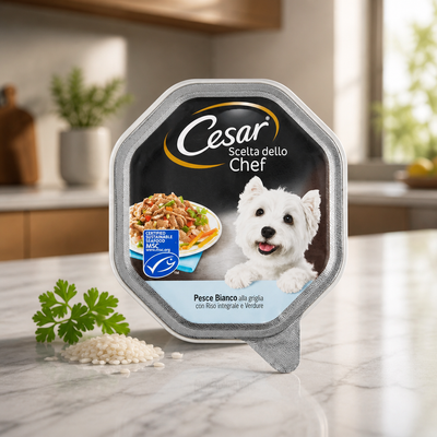 Cesar Cane Chef Poisson Riz Légumes 150 gr