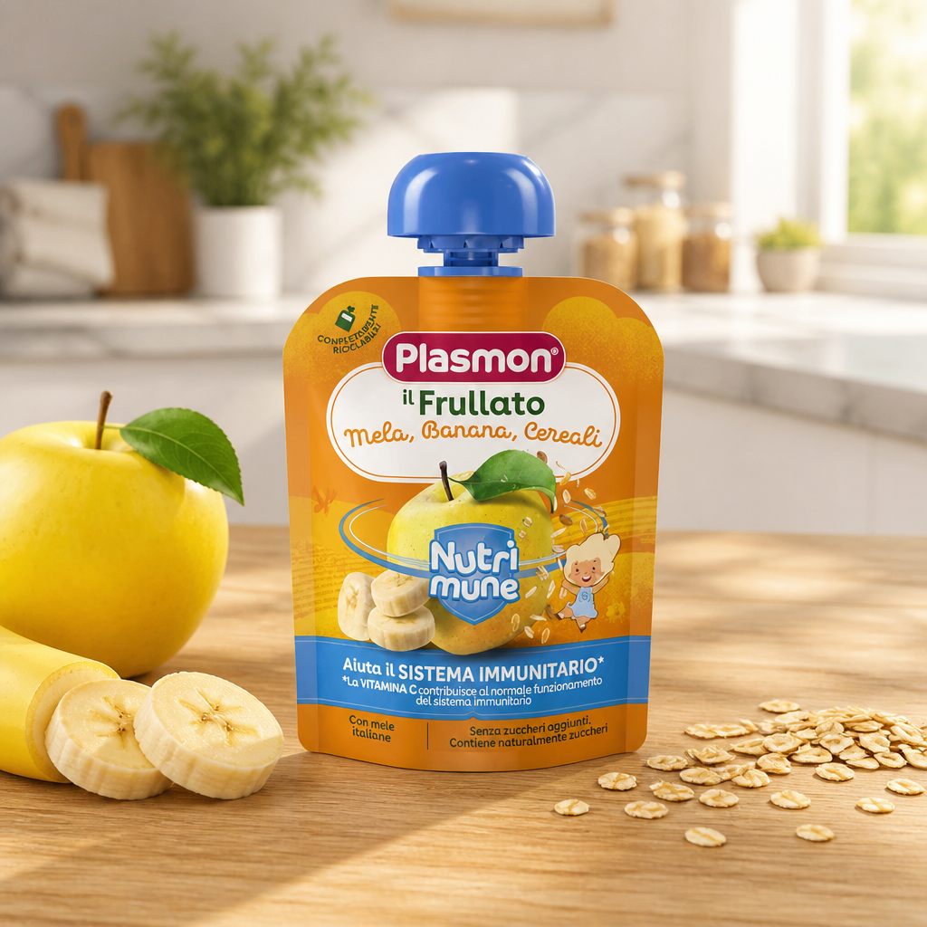 Plasmon Frullato 6 x 85 gr Mela/Banana/Cereali