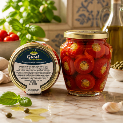 Mediterranean Flavors Stuffed Round Peppers 520g