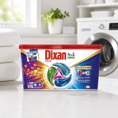Dixan 21 Discs Capsules Couleur