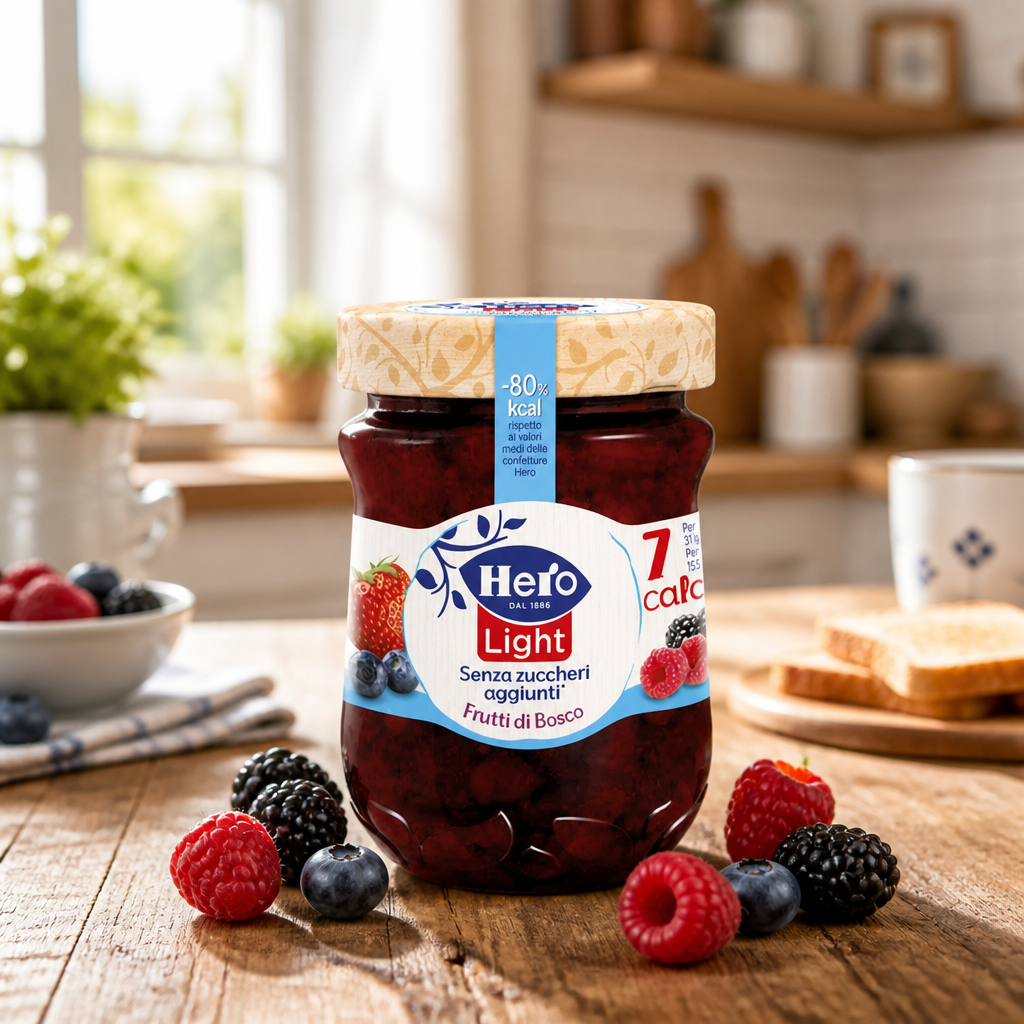 HERO LIGHT Wild Berry Jam 280g