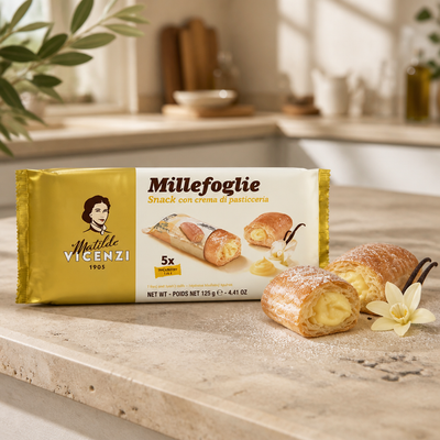 Millefoglie Mini Crema Oro di Vicenzi gr.125